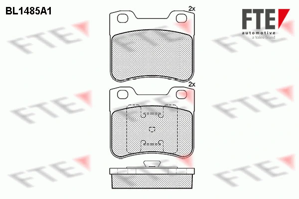 Brake Pad Set, disc brake (BL1485A1)
