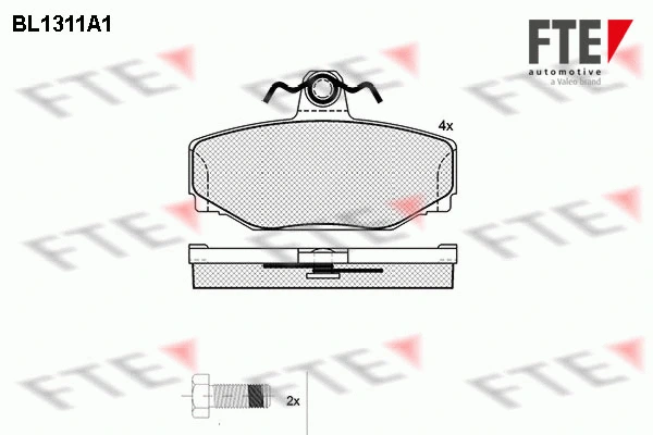 Brake Pad Set, disc brake (BL1311A1)