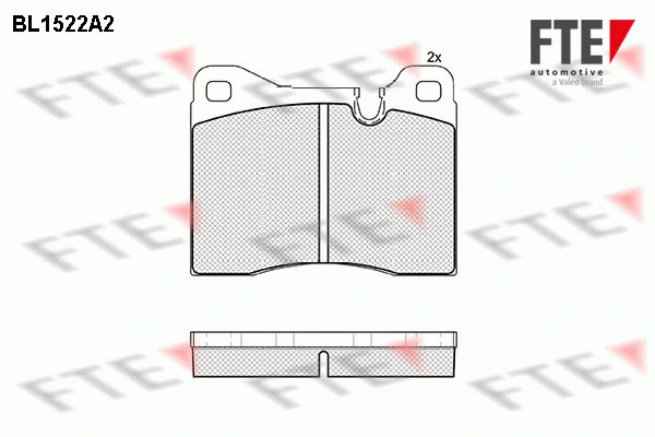 Brake Pad Set, disc brake (BL1522A2)