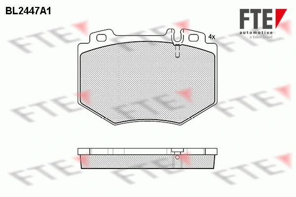 Brake Pad Set, disc brake (BL2447A1)