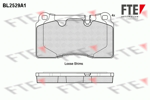 Brake Pad Set, disc brake (BL2529A1)