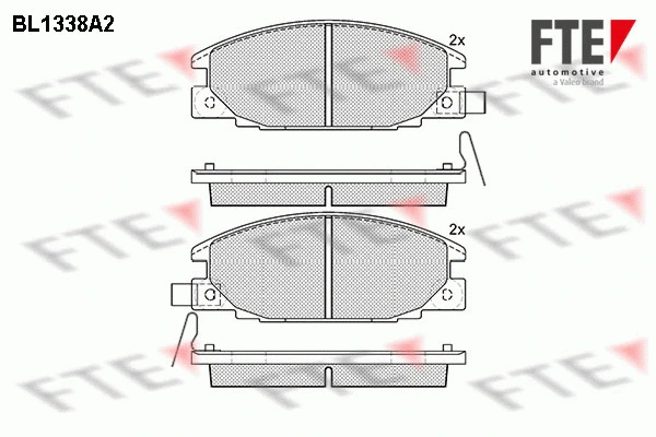 Brake Pad Set, disc brake (BL1338A2)