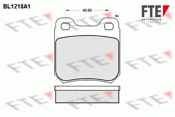 Brake Pad Set, disc brake (BL1218A1)