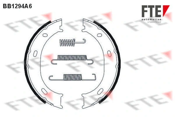 Brake Shoe Set, parking brake (BB1294A6)