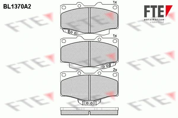 Brake Pad Set, disc brake (BL1370A2)