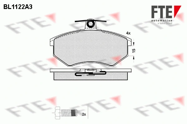 Brake Pad Set, disc brake (BL1122A3)