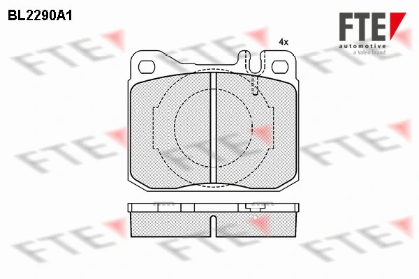 Brake Pad Set, disc brake (BL2290A1)