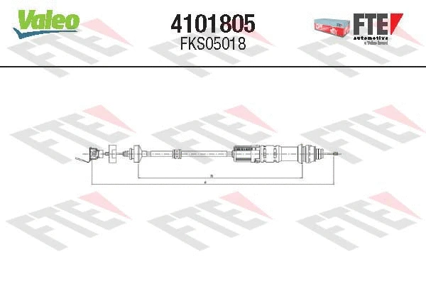 Cable Pull, clutch control (4101805)