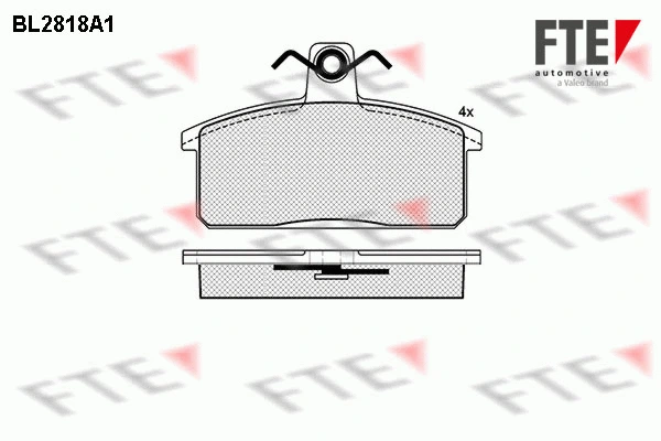 Brake Pad Set, disc brake (BL2818A1)
