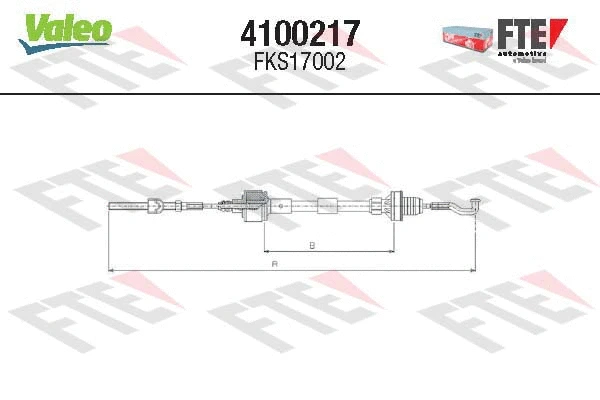 Cable Pull, clutch control (4100217)