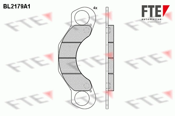 Brake Pad Set, disc brake (BL2179A1)