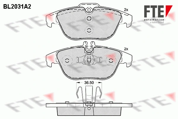 Brake Pad Set, disc brake (BL2031A2)