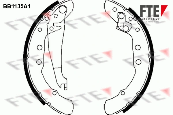 Brake Shoe Set (BB1135A1)