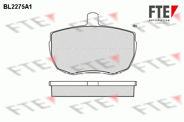 Brake Pad Set, disc brake (BL2275A1)