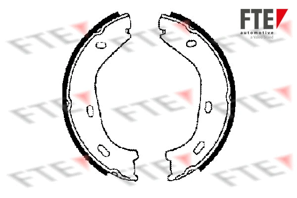 Brake Shoe Set, parking brake (BB1018A6)