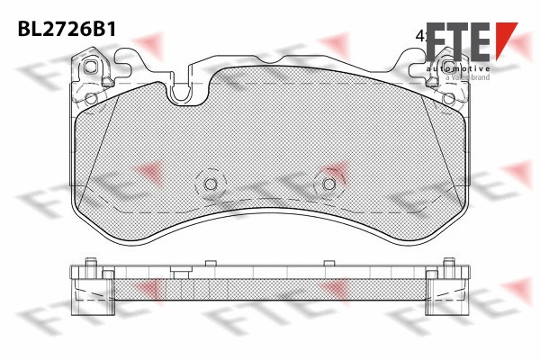 Brake Pad Set, disc brake (BL2726B1)