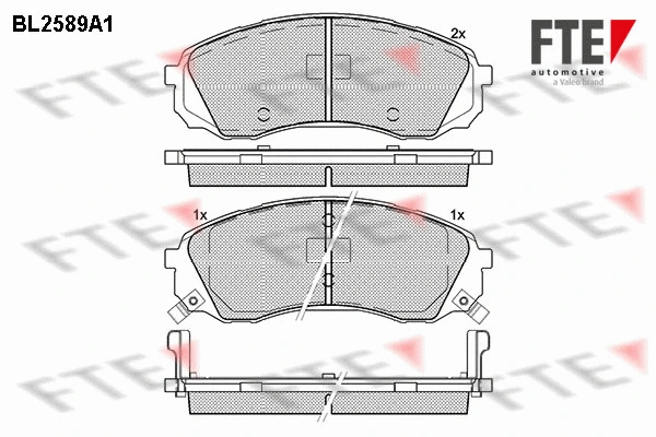 Brake Pad Set, disc brake (BL2589A1)
