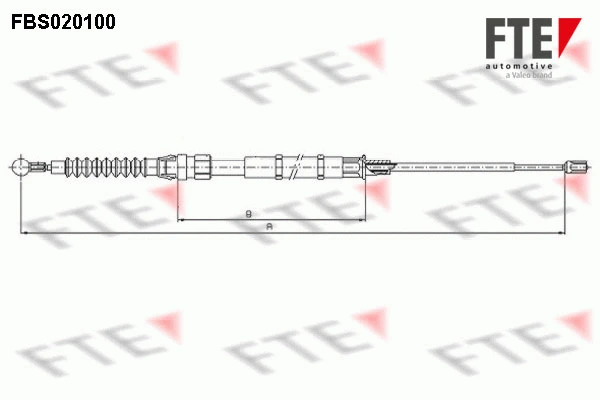 Cable Pull, parking brake (FBS020100)