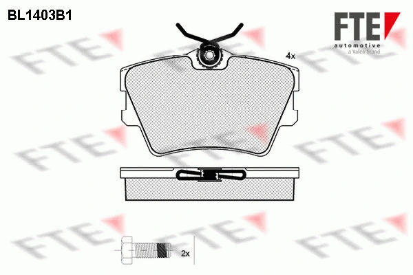 Brake Pad Set, disc brake (BL1403B1)