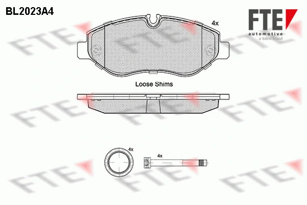 Brake Pad Set, disc brake (BL2023A4)
