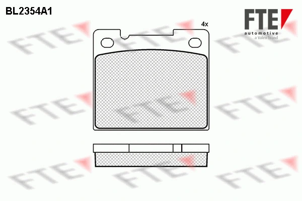 Brake Pad Set, disc brake (BL2354A1)