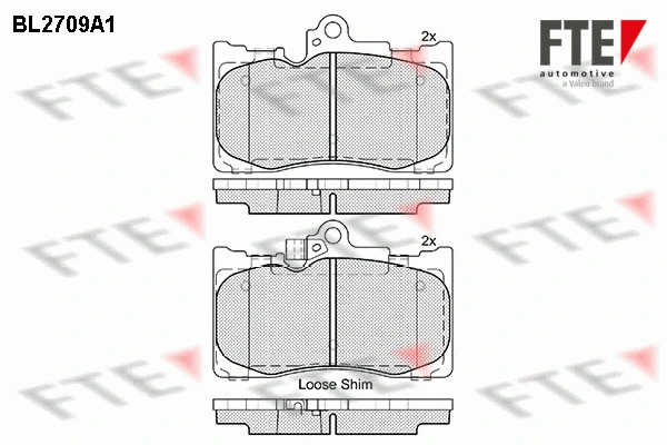 Brake Pad Set, disc brake (BL2709A1)