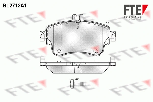 Brake Pad Set, disc brake (BL2712A1)