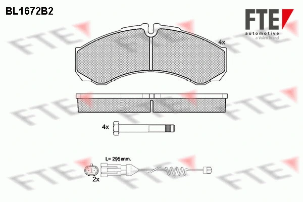 Brake Pad Set, disc brake (BL1672B2)