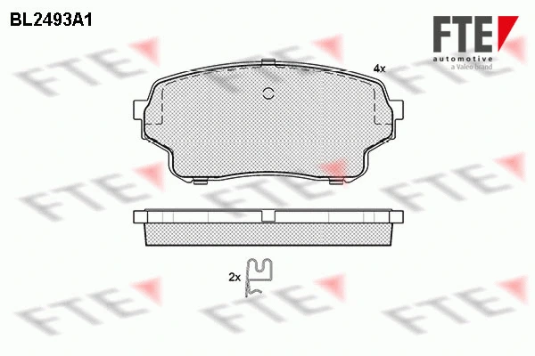 Brake Pad Set, disc brake (BL2493A1)