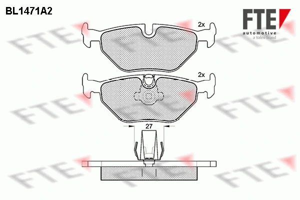 Brake Pad Set, disc brake (BL1471A2)