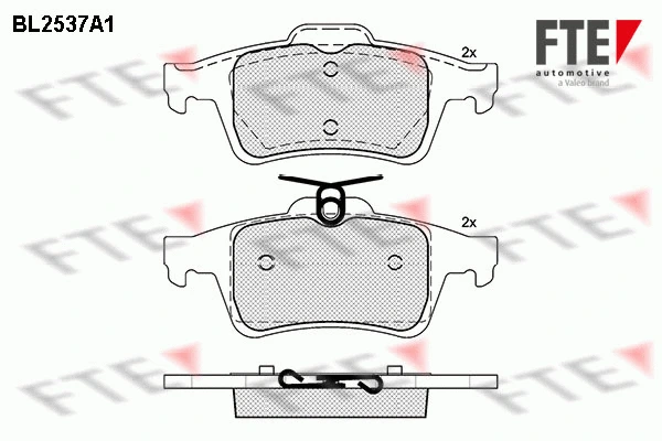 Brake Pad Set, disc brake (BL2537A1)