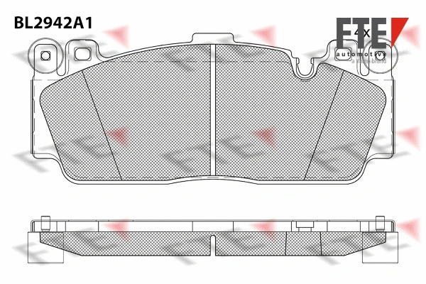 Brake Pad Set, disc brake (BL2942A1)