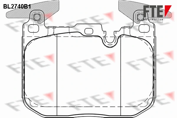Brake Pad Set, disc brake (BL2740B1)