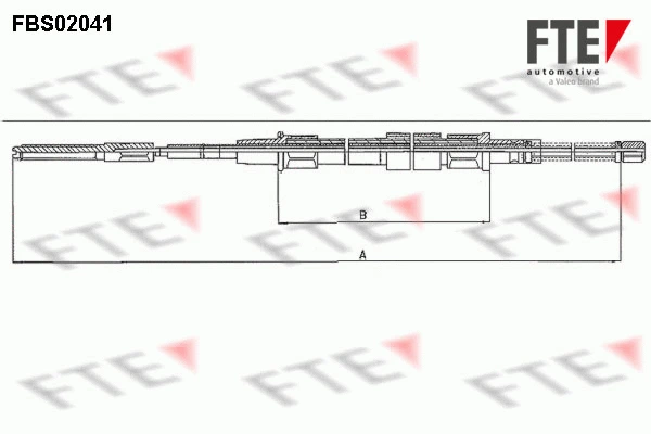 Cable Pull, parking brake (FBS02041)