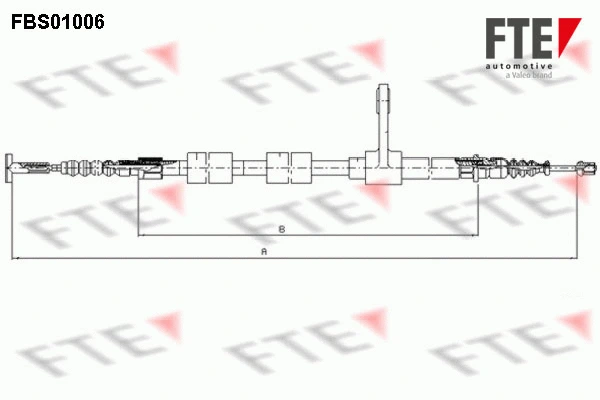Cable Pull, parking brake (FBS01006)
