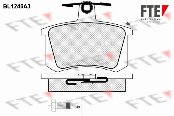 Brake Pad Set, disc brake (BL1246A3)