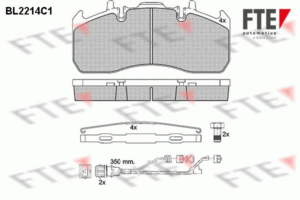 Brake Pad Set, disc brake (BL2214C1)