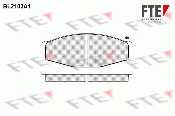 Brake Pad Set, disc brake (BL2103A1)
