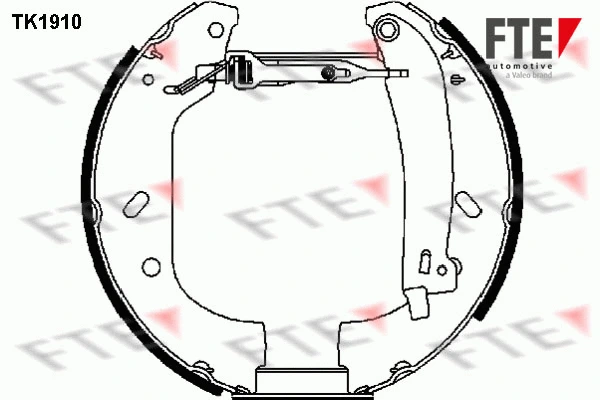 Brake Shoe Set (TK1910)