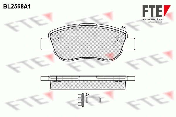 Brake Pad Set, disc brake (9010820)