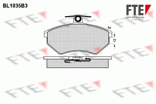 Brake Pad Set, disc brake (BL1035B3)