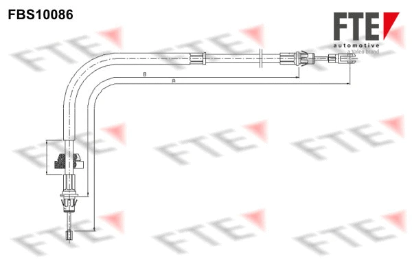 Cable Pull, parking brake (FBS10086)
