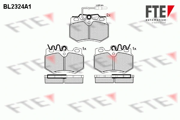 Brake Pad Set, disc brake (BL2324A1)