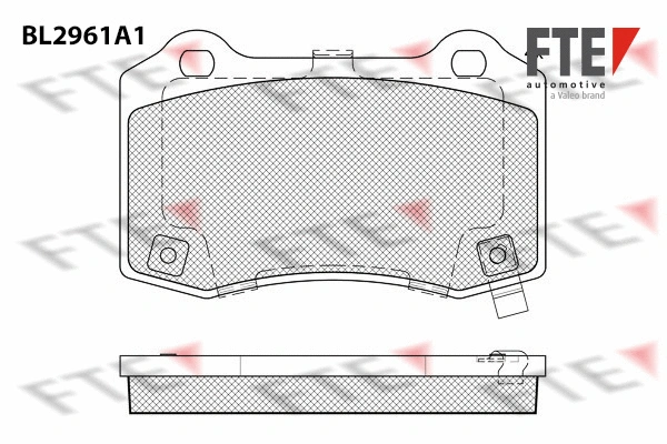 Brake Pad Set, disc brake (BL2961A1)