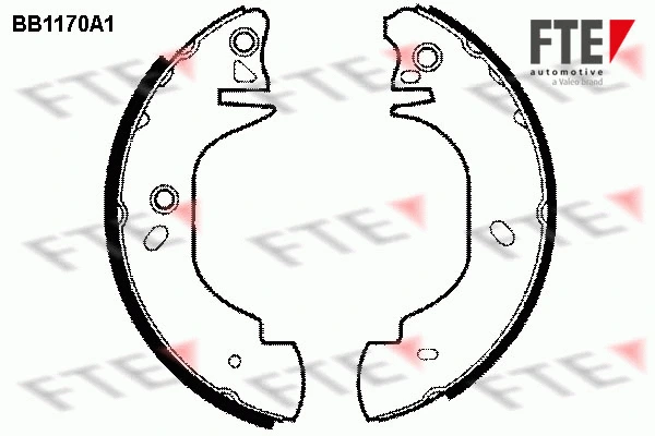 Brake Shoe Set (BB1170A1)
