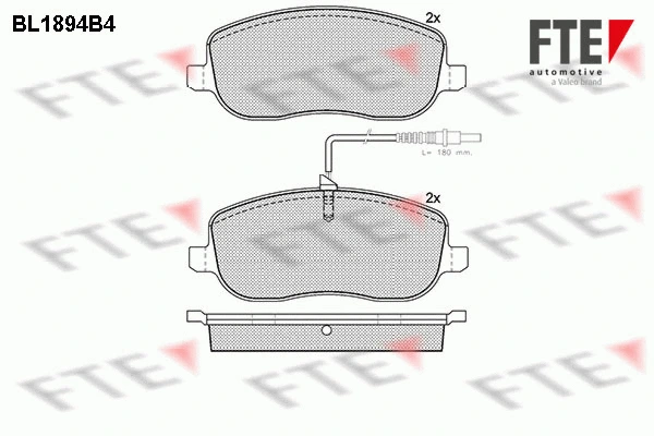 Brake Pad Set, disc brake (BL1894B4)