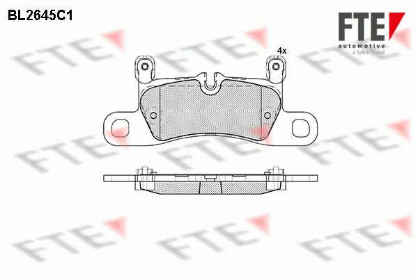Brake Pad Set, disc brake (BL2645C1)