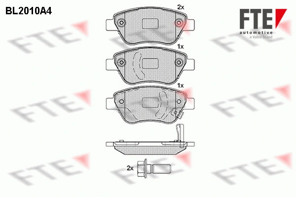 Brake Pad Set, disc brake (BL2010A4)