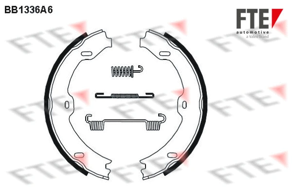 Brake Shoe Set, parking brake (BB1336A6)