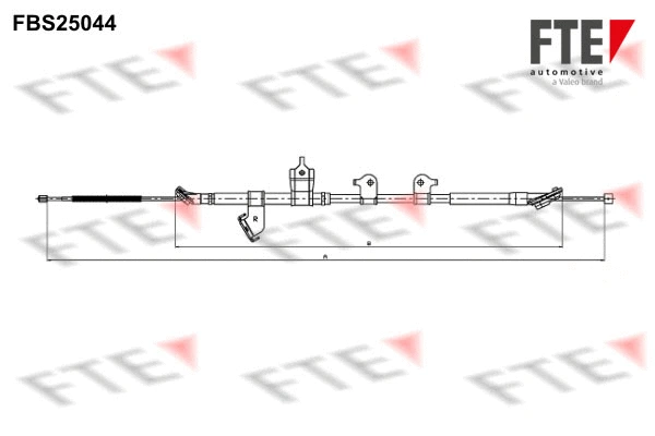 Cable Pull, parking brake (FBS25044)